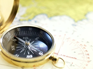 Compass Navigation Impressions: Compass on a map