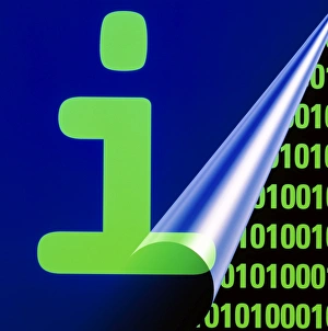 High Tech Communications Impressions: Computer artwork representing digital information