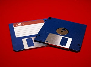 Impressions de Disques flexibles informatiques. Les disques à puce de 3,5 pouces utilisés pour stocker les données du ordinateur Images datées de 2005 septembre: Disques flexibles informatiques