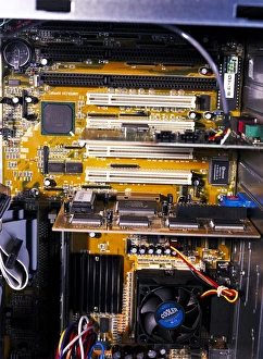 Circuit Board Components Impressions: Computer interior