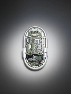 Computer Hardware Details Impressions: Computer mouse interior