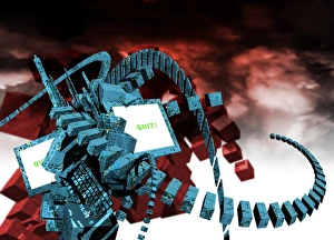 Computer Virus Concept Impressions: Computer virus, conceptual image