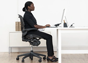 Model Released Images Impressions: Correct seated posture