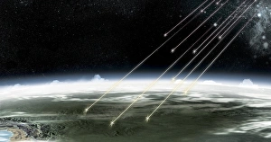 Subatomic Particles Impressions: Cosmic rays, artwork