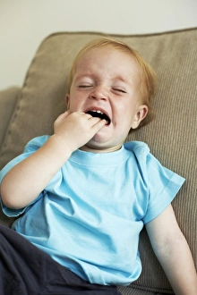 Child Learning Process Impressions: Crying boy