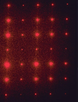 Images datées de 2005 janvier: Modèle de diffraction d'écaillement