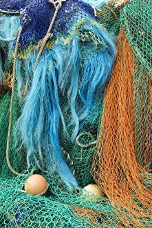 United Kingdom Coastlines Impressions: Fishing nets