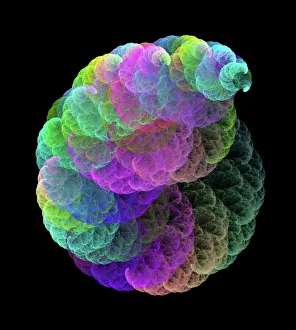 Fractal Geometry Images Impressions: Fractal cloud, computer artwork