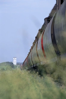Agricultural Transportation Methods Impressions: Grain train