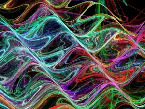 Ordinateur Impressions: Formes ondulatoires, art de l'abstraction