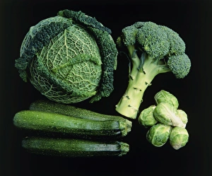 Vegetable Health Benefits Impressions: Green vegetable selection
