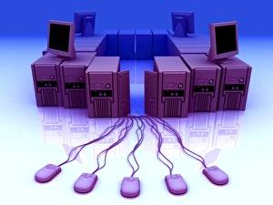 Computer Hardware Design Impressions: Group of personal computers