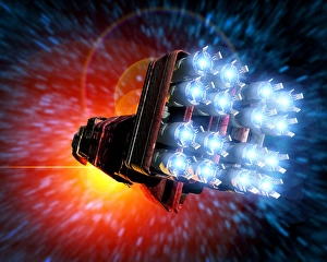 Space Travel Technology Impressions: Hyperdrive, computer artwork