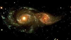 Télescope Hubble Impressions: Galaxies interagissantes