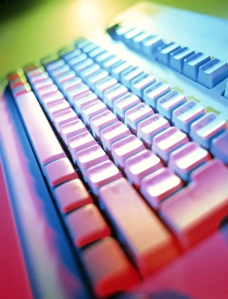 Computer Hardware Components Impressions: Keyboard of a computer