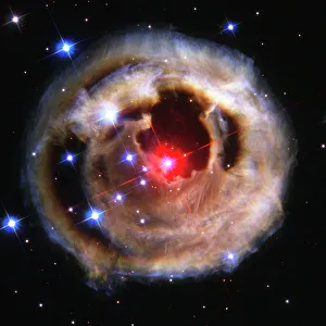 Télescope Hubble Impressions: Les échos de la lumière d'une étoile en explosion