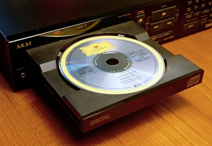 Compact Discs Impressions: Loading a compact disc into compact disc player