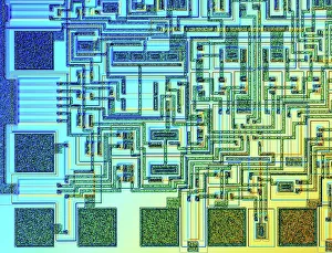 Light Micrograph Images Impressions: Microchip, light micrograph