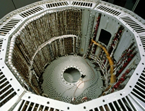 Impressions de Le Minuteman NS-10Q est un système de direction du missile balistique intercontinental Minuteman ICBM qui portait une tête nucléaire Images datées de 2002 juin: Minuteman