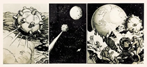 Images datées de 2004 décembre: Vol de lune bande dessinée