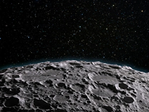 Moon Surface Artwork Impressions: Moons surface, artwork