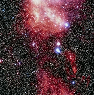 Emission Nebula Images Impressions: Optical image of part of Barnards loop nebula