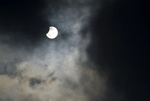 Partial Solar Eclipse Impressions: Partial solar eclipse