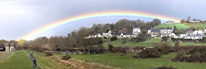Devon Countryside Scenery Impressions: Rainbow in Devon
