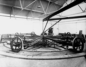 20th Century Transportation History Impressions: Road testing machine, 1911