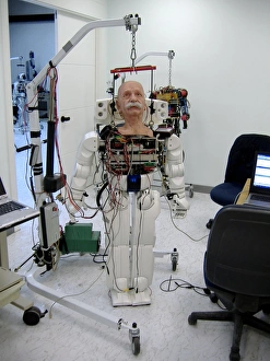 Artificial Intelligence Technology Impressions: Robot Albert Einstein