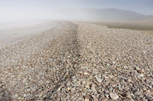British Seaside Scene Impressions: Shingle on a beach