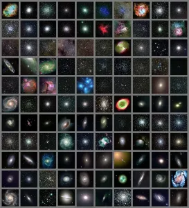 Objets Messier, ensemble complet