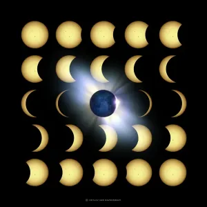 Total Solar Eclipse Impressions: Total solar eclipse, artwork