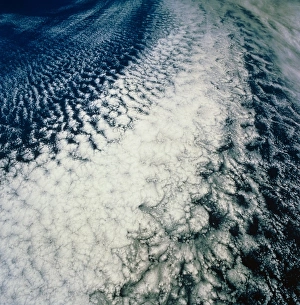 Stratocumulus Clouds Impressions: Stratocumulus cloud line over E. Pacific