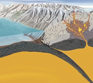 Tectonic Plate Movement Impressions: Subduction zone processes