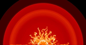 Images datées du 7 juin 2000: Simulation d'explosion de la supernova 1987a