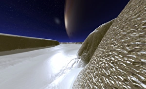 Space Science Images Impressions: Surface of Europa, artwork