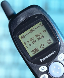 Images datées de 2003 décembre: Message de texte