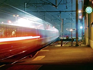 Time Exposure Photography Impressions: TGV train