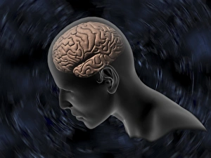 Central Nervous System CNS Impressions: Thinking, computer artwork