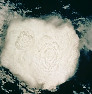 Cumulonimbus Cloud Impressions: Thunderstorm cloud seen from space
