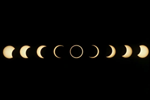 Astronomy Science Photos Impressions: Time-lapse image of a solar eclipse