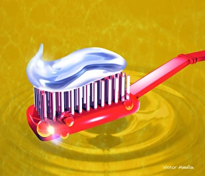 Oral Hygiene Image Impressions: Toothbrush