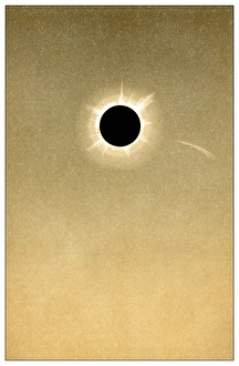 Impressions de L'éclipse solaire totale de 1882 et la comète Images datées de 2010 août: L'éclipse solaire totale de 1882 et la comète