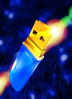 Abstract Background Images Impressions: USB memory stick