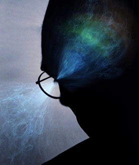 Brain Function Illustration Impressions: Visual processes, conceptual artwork