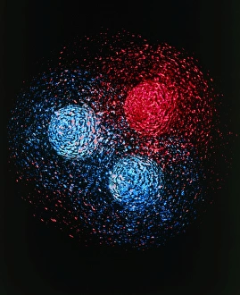 Images datées du 12 décembre 2003: La visualisation de la structure des quarks du proton.