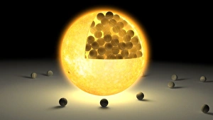 Système Solaire Impressions: Le volume du Soleil par rapport à Jupitér