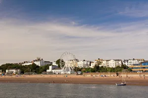 English Coastline Impressions: The beach and seafront, Exmouth, Devon, England, United Kingdom, Europe
