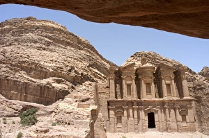 Petra Monastery Impressions: Cave view of the Monastery